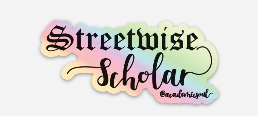 Academic Soul Streetwise Scholar Sticker